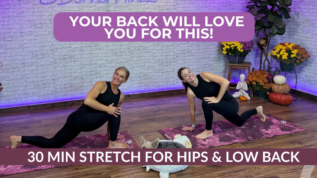 👉 30-минутная растяжка поясницы и бёдер | Подвижность и расслабление для снятия напряжения