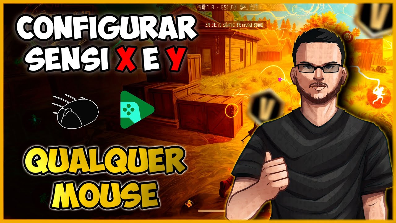 COMO CONFIGURAR A SENSI X E Y SEPARADO EM QUALQUER MOUSE - EMULADOR TELA PARADA - GOOGLE PLAY GAMES