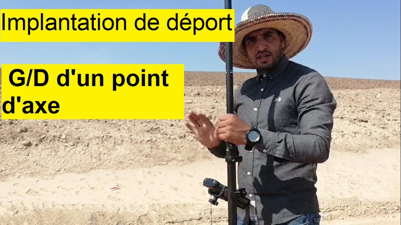 Implantation de déport G D d'un point d'axe