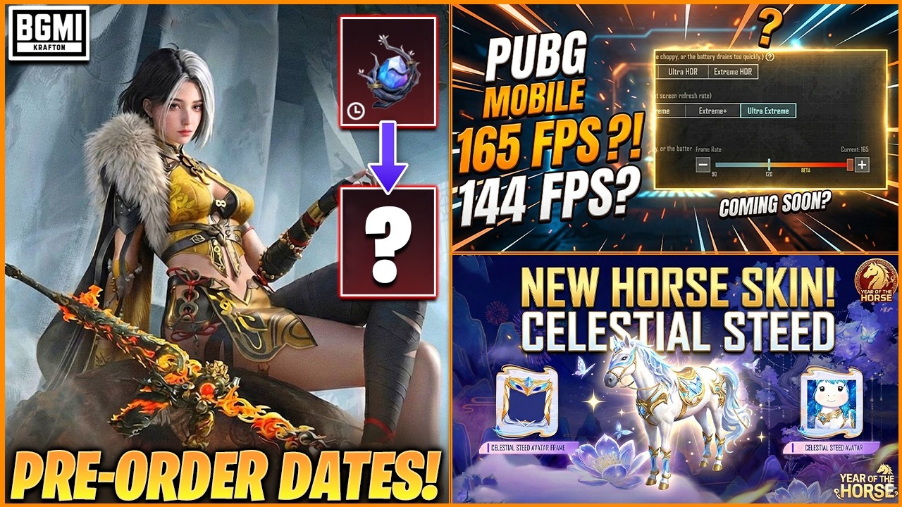 🤔 M416 PRE-ORDER EVENT? | MORE FPS OPTIONS (144 & 165 FPS) COMING | *OFFICIAL* HORSE SKIN EVENT!