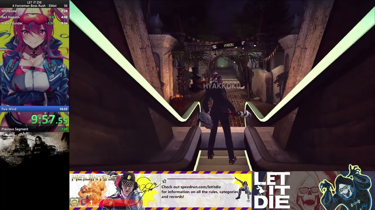 Let It Die Speedrun | 4 Forcemen Boss Rush - Elitist WR 