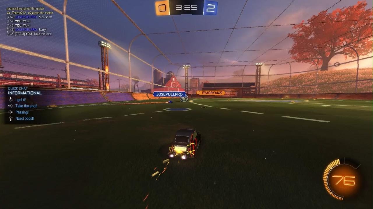 Rocket League لعبت ضداحبي شخصنتها معه