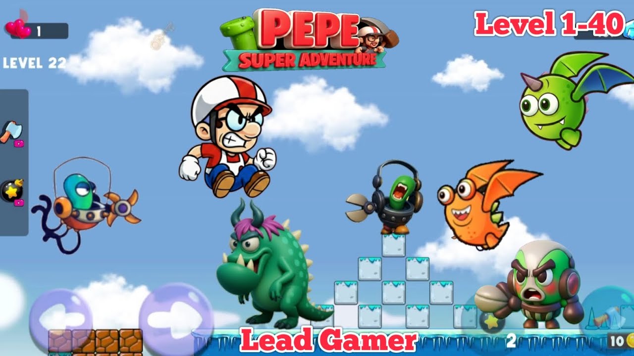 Pepe Super Adventure World Game | Level 1-40 | #gaming #games #leadgamer