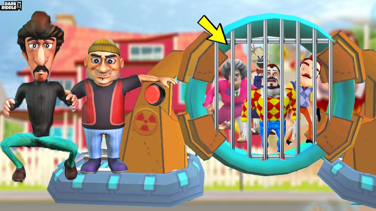 HIRSIZLAR HERKESİ KAÇIRDI 😂 Dark Riddle Yeni Mod