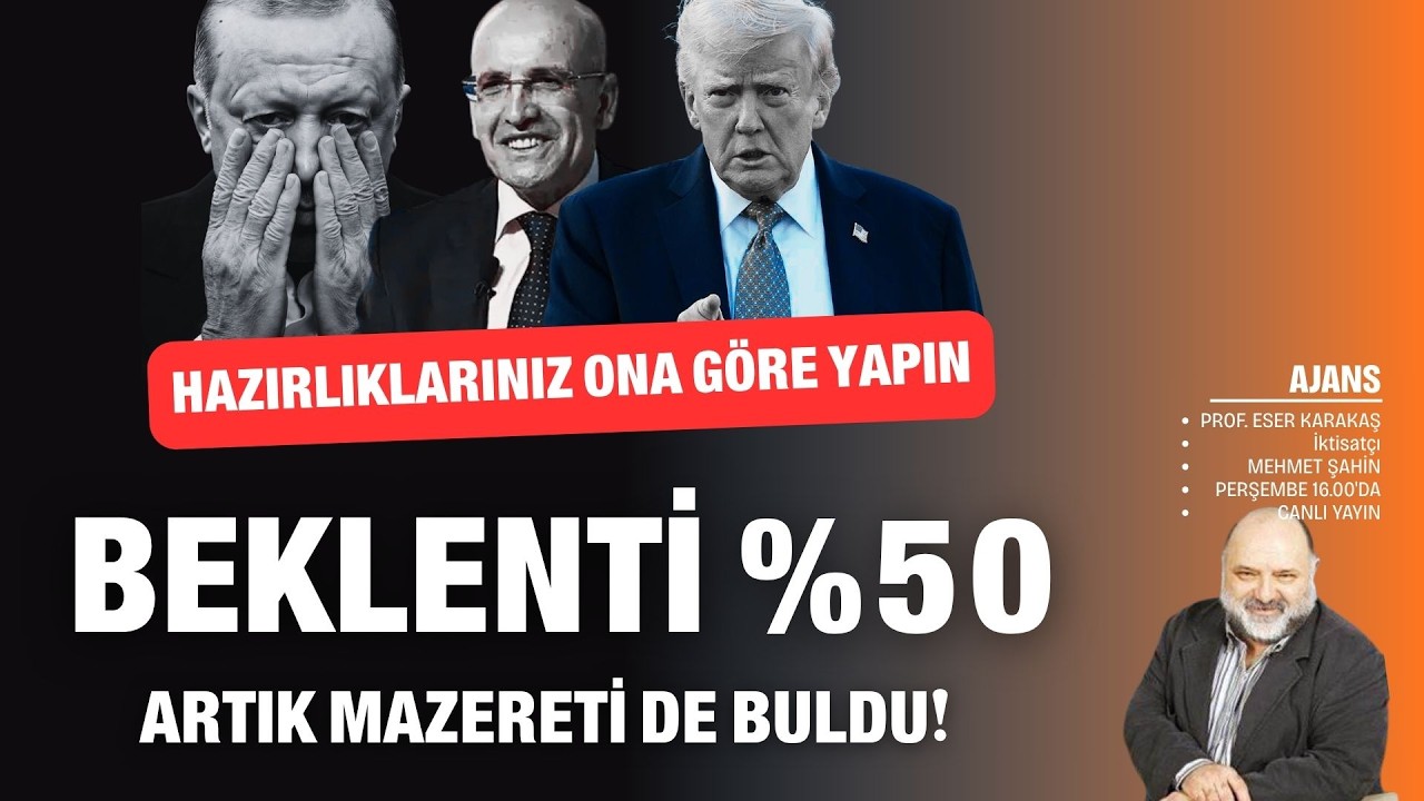 Beklenti y&uuml;zde 50; hazırlıklarınızı ona g&ouml;re yapın! Bahaneyi de buldu | Ajans