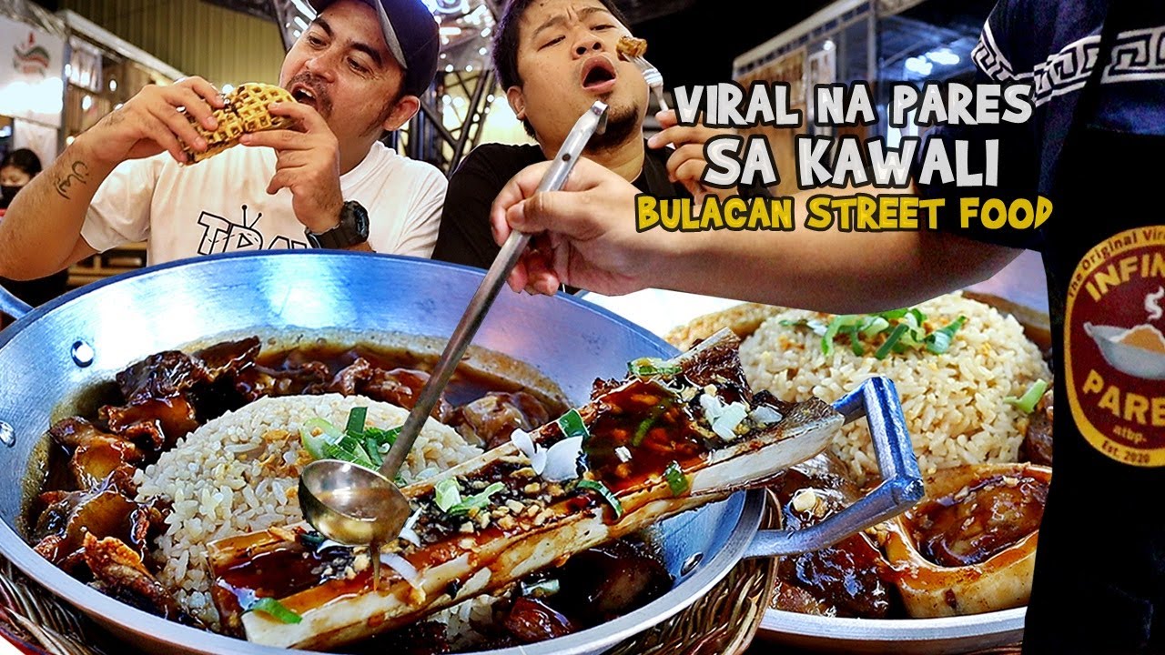 Filipino Street Food | Viral na PARES sa Kawali at ULTIMATE Putok Batok in San Rafael Bulacan (HD)