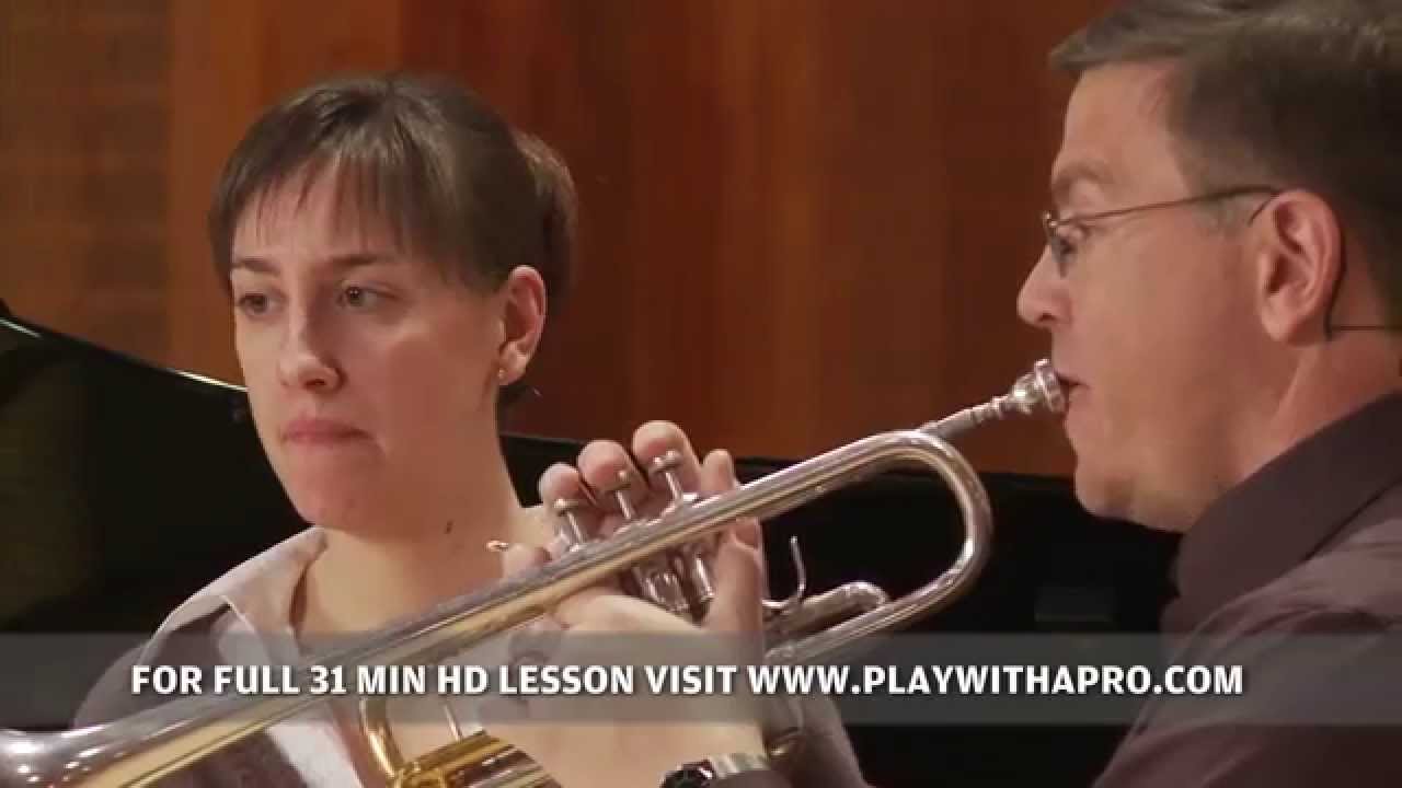 Trumpet lessons with David Bilger, Honegger Intrada for Trumpet,