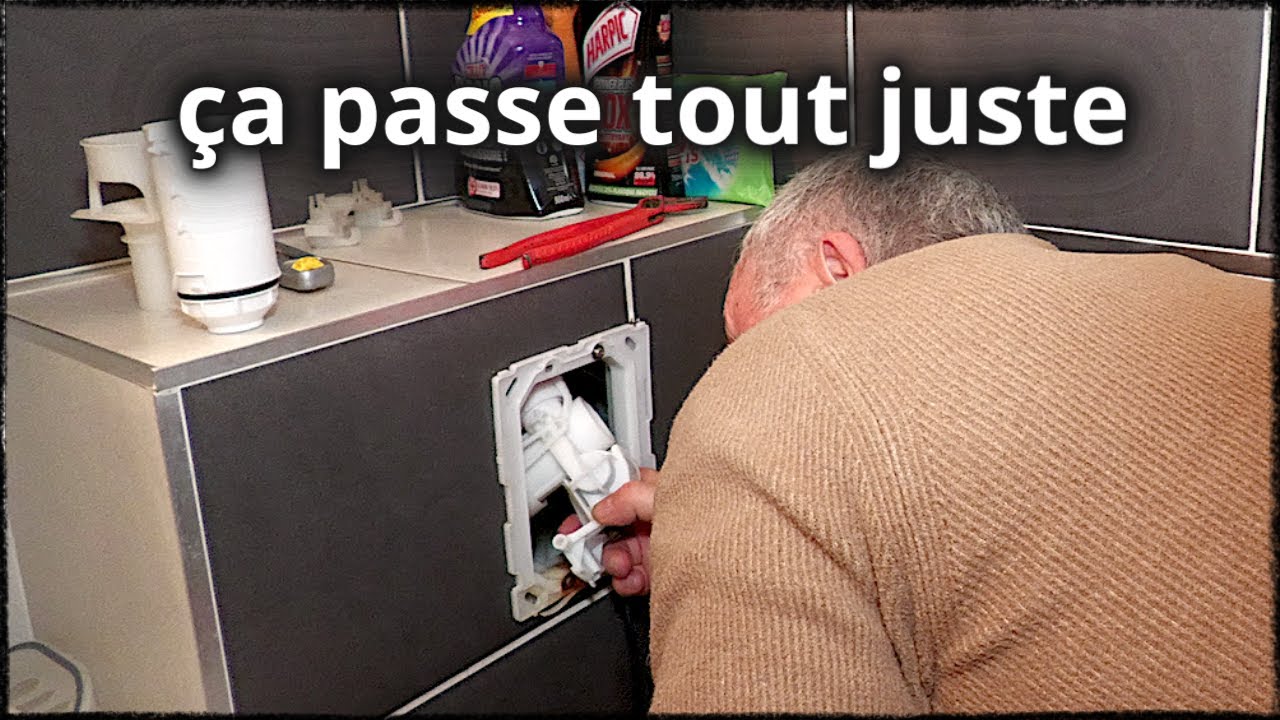 Remplacement système de chasse GROHE sur un wc suspendu