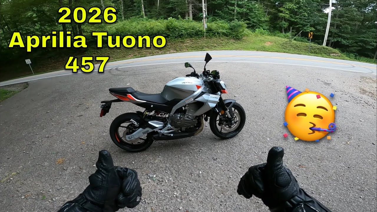 Riding The New 2026 Aprilia Tuono 457