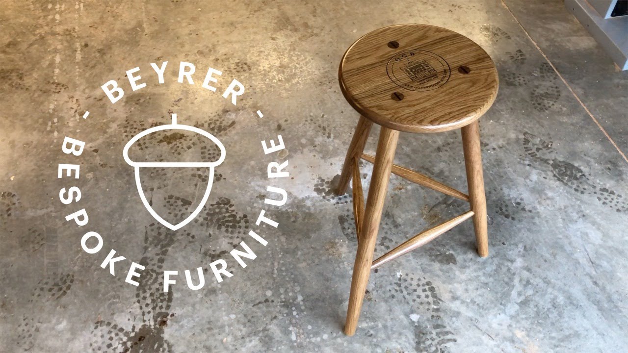 Making an Oak & Walnut Bar Stool