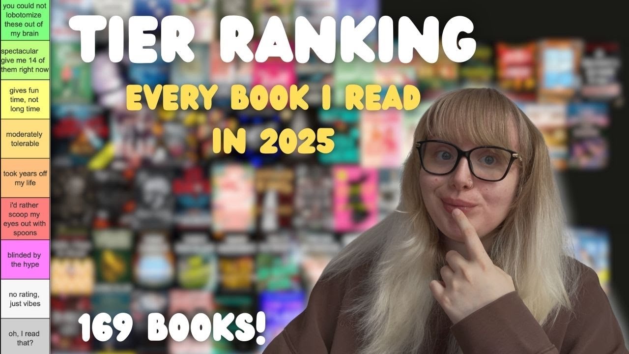 Tier Ranking all 169 Books I Read in 2025!! ✨📚 2025 Reading Wrap Up