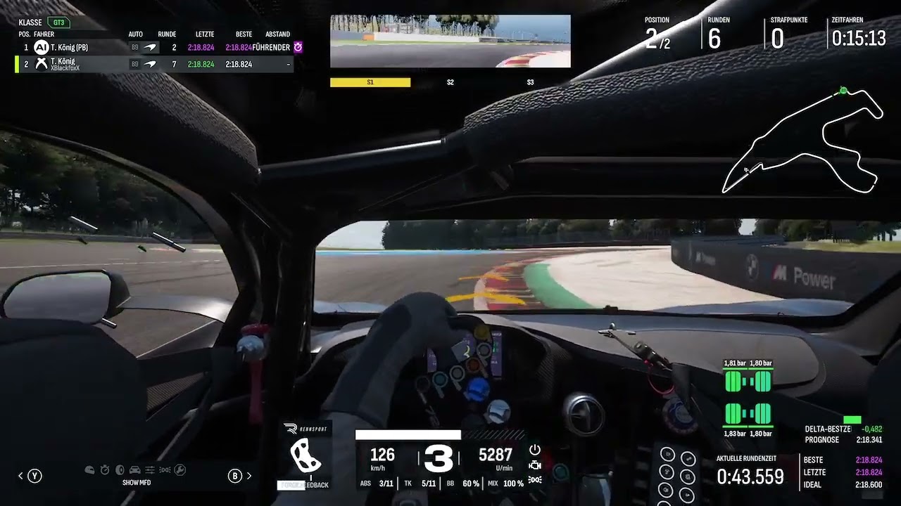 Runde Spa mit McLaren 