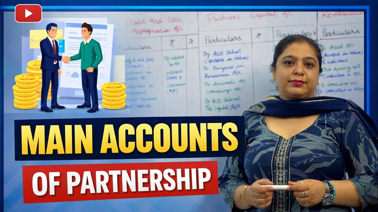 Main Accounts of Partnership | Class 12 Accountancy | Full Explanation