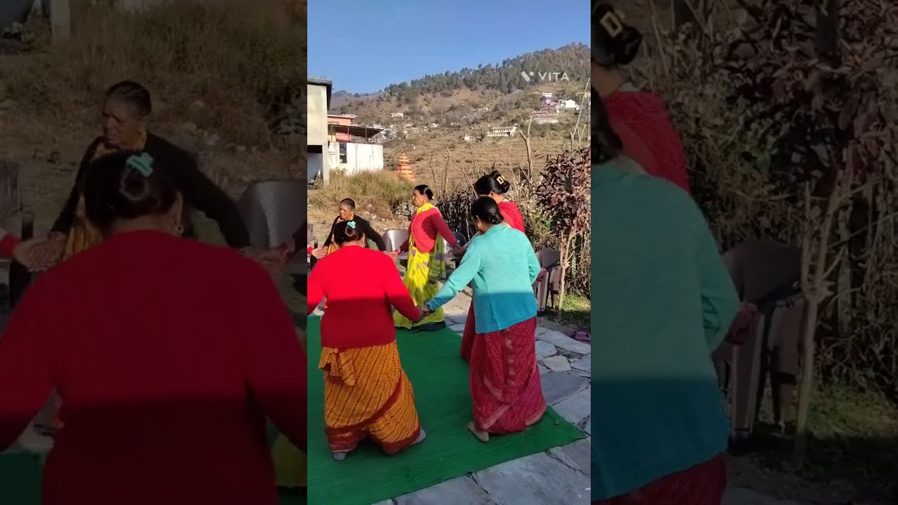 🌹💐आज के थड्या गीत हमारे घर पर हुए।❤💐🌹a