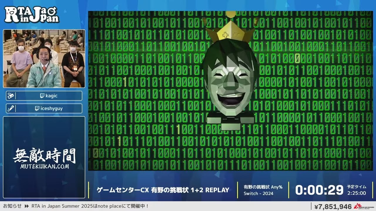 ゲームセンターCX 有野の挑戦状 1+2 REPLAY - RTA in Japan Summer 2025