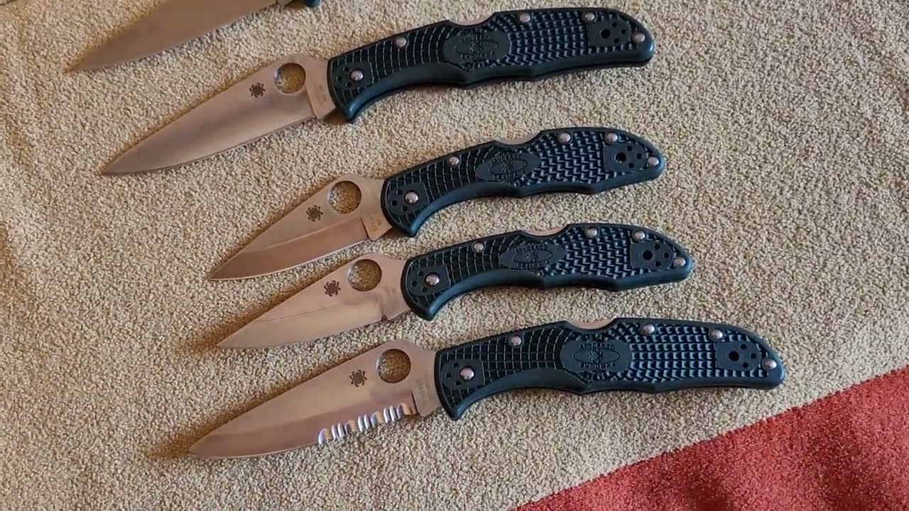 Spyderco Endura 4 zdp-189 + Spyderco Delica 4 zdp-189.😊 Как лучше записывать видео?