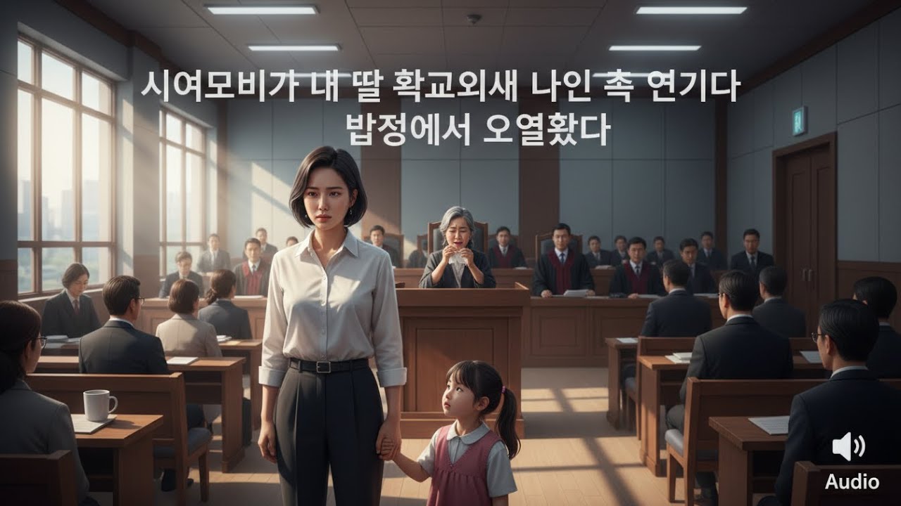 시어머니가 내 딸 학교에서 나인 척 연기하다 법정에서 오열했다