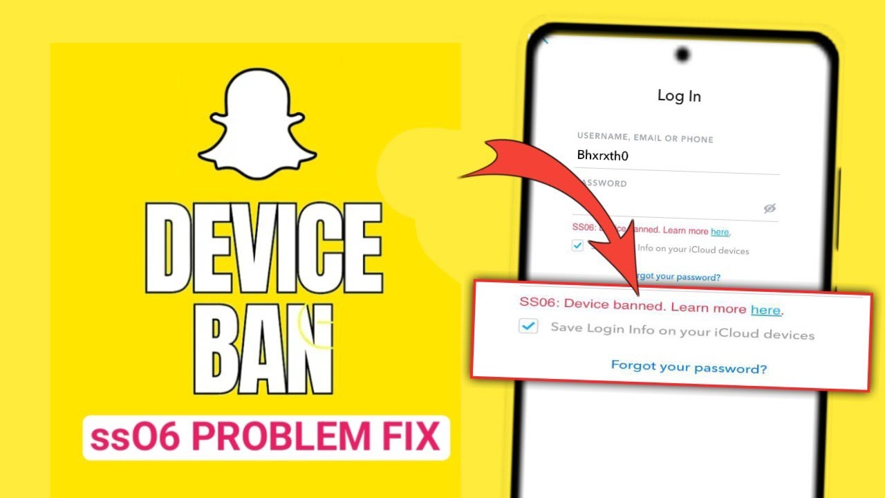 Snapchat SSO6: Device Banned Problem Solve | Snapchat account ko unban kaise karen | Snapchat login