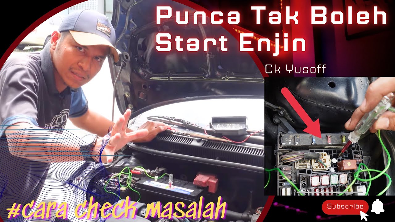 Punca Tak boleh Start Enjin Tak ada Bunyi | Cara Check Masalah #ckyusoff #vios #toyota