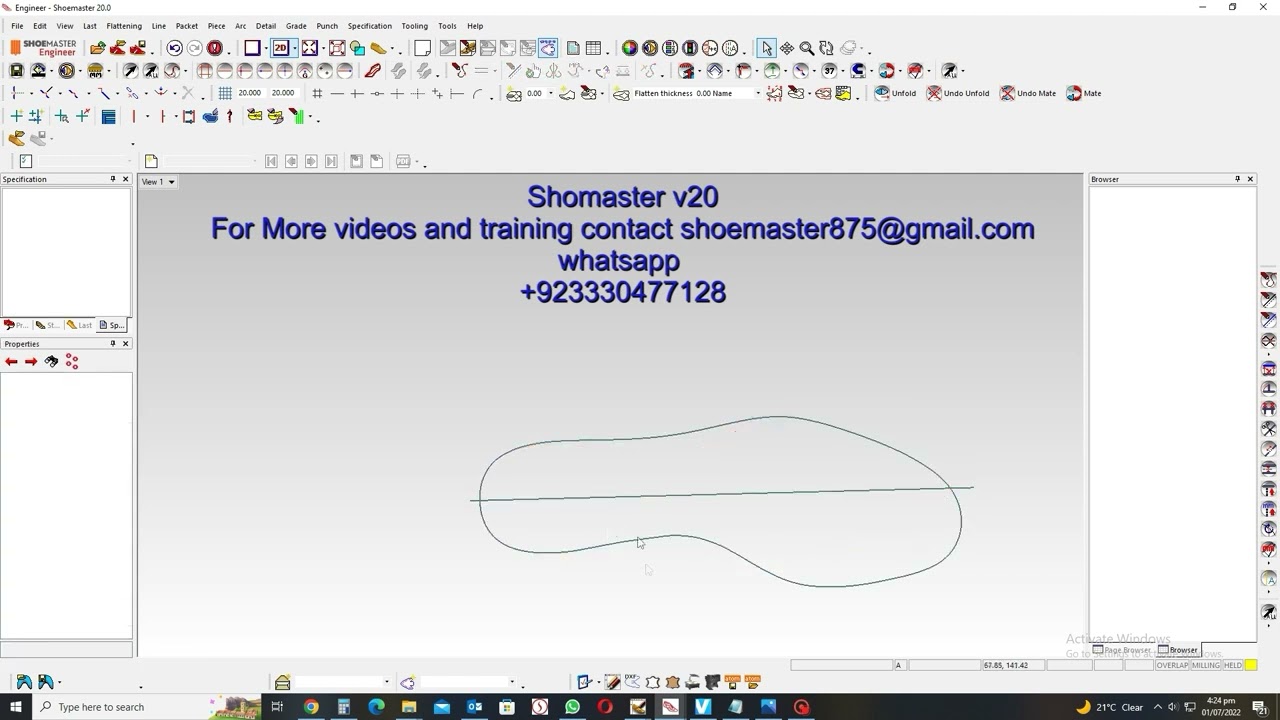 shoemaster digitise new pattern and insole Grading.