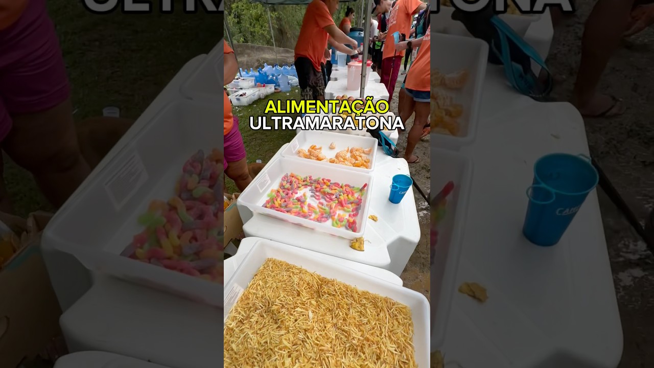 OLHA QUANTA COMIDA😱 ULTRAMARATONA 58 KM