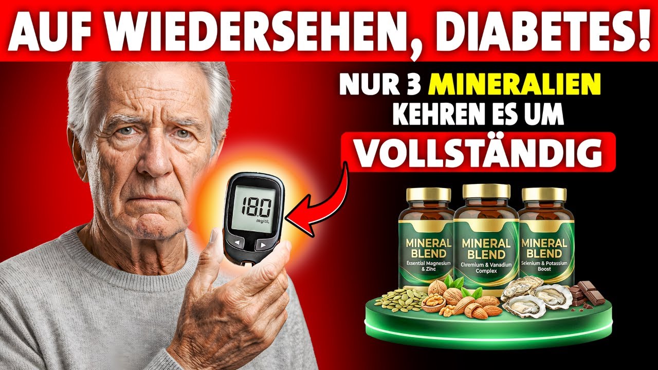 SENIOREN: Diese 3 Mineralien HEILEN Diabetes — Big Pharma Will NICHT, Dass Sie Das Wissen!