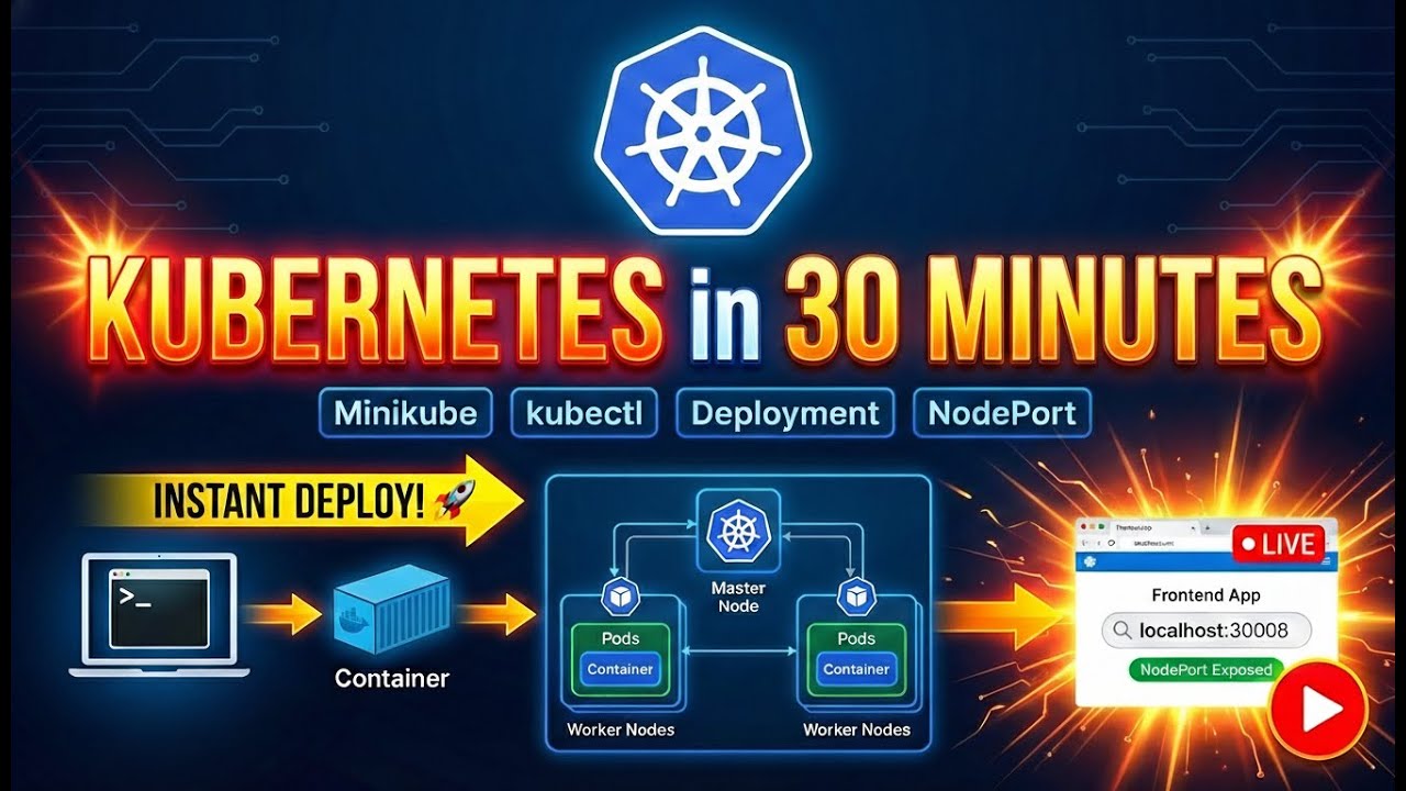 Kubernetes Crash Course - Architecture, Minikube & Deploy Your First App in 30 Minutes | Port Eighty
