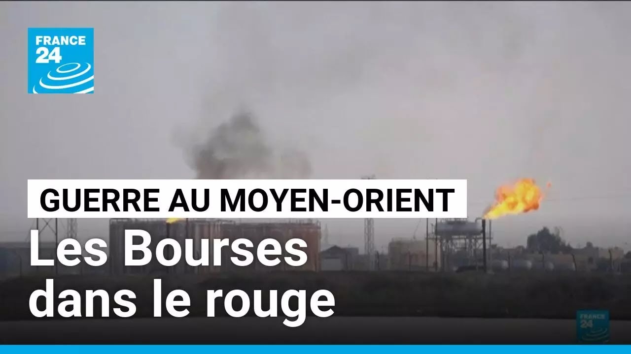 Guerre au Moyen-Orient : les Bourses plongent dans le rouge, le pétrole au dessus des cent dollars