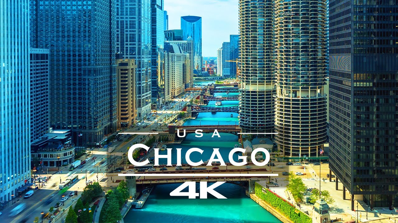 Chicago, USA 🇺🇸 - by drone [4K]