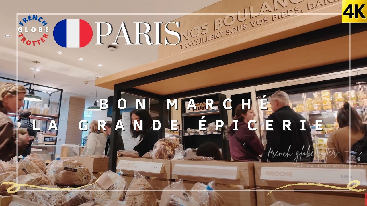 Bon Marché 🇫🇷 French Luxury Gourmet Supermarket Shopping Tour 🛒 La Grande Épicerie de Paris Walk
