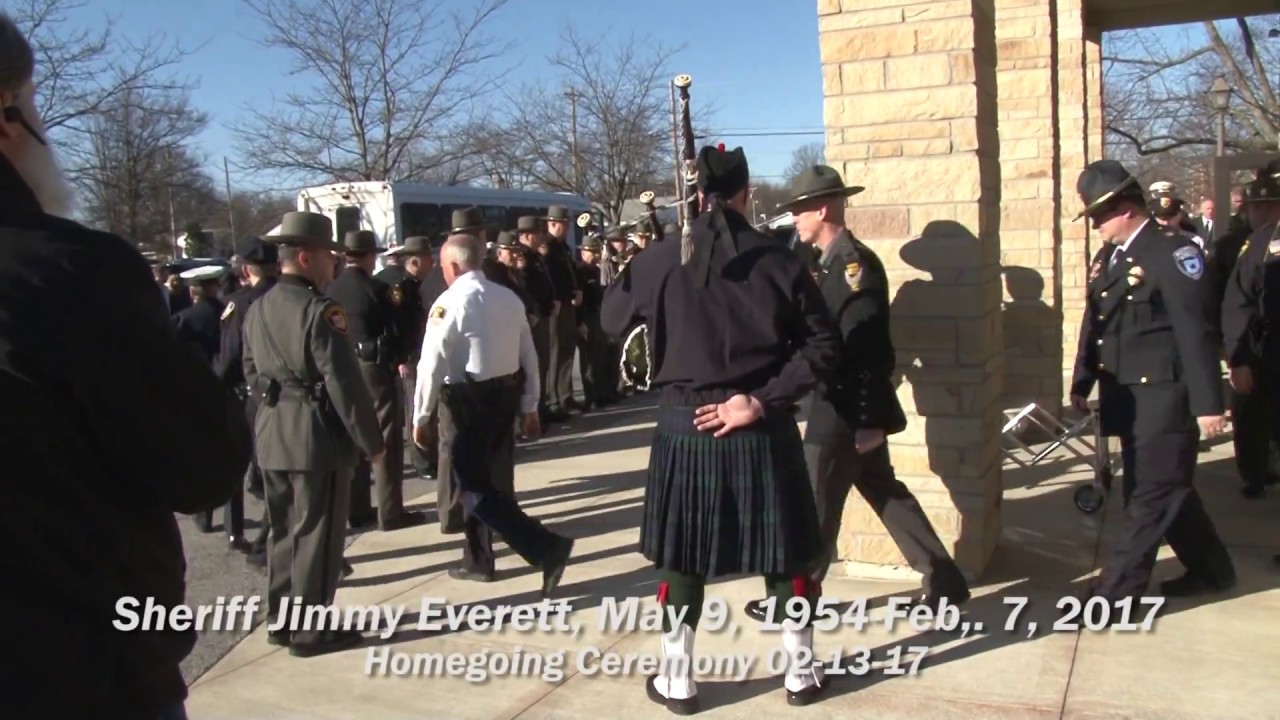 Sheriff Jim  Everett Funeral, Allen County, OH