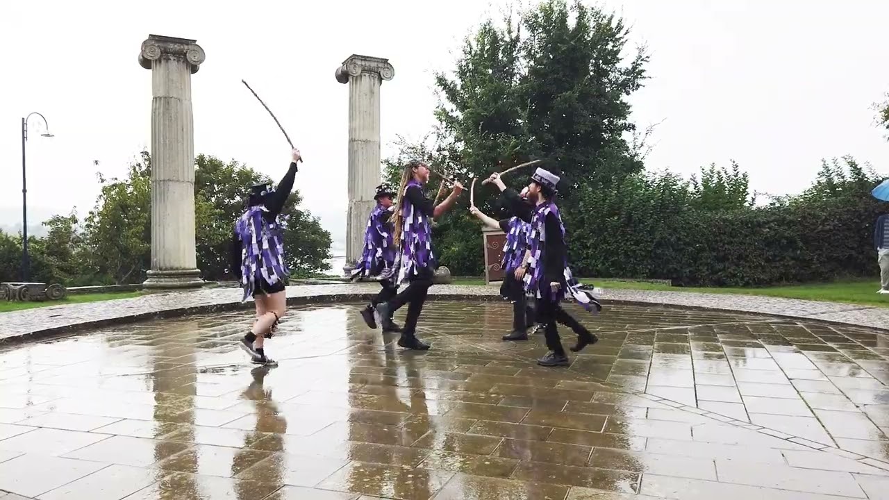 Anonymous Morris dancing Twiglet at Swanage Folk Festival 2023