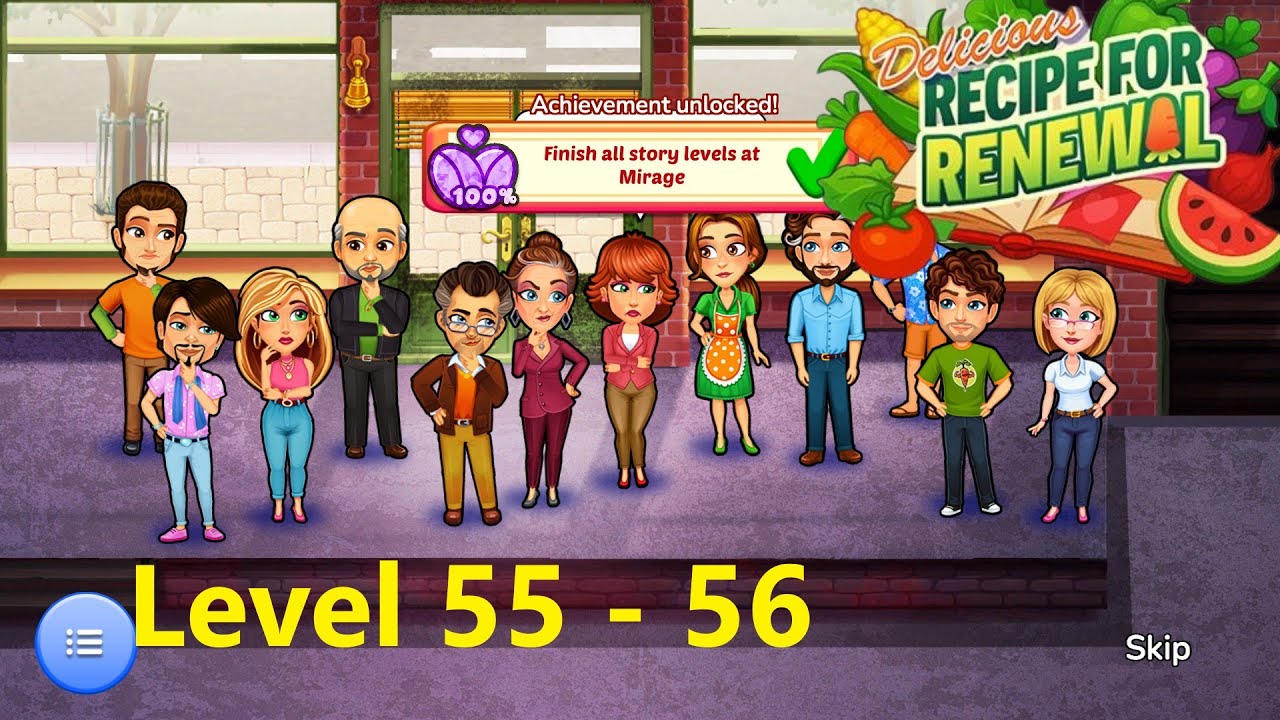 Delicious Emily's Recipe for Renewal Level 55 - Level 56