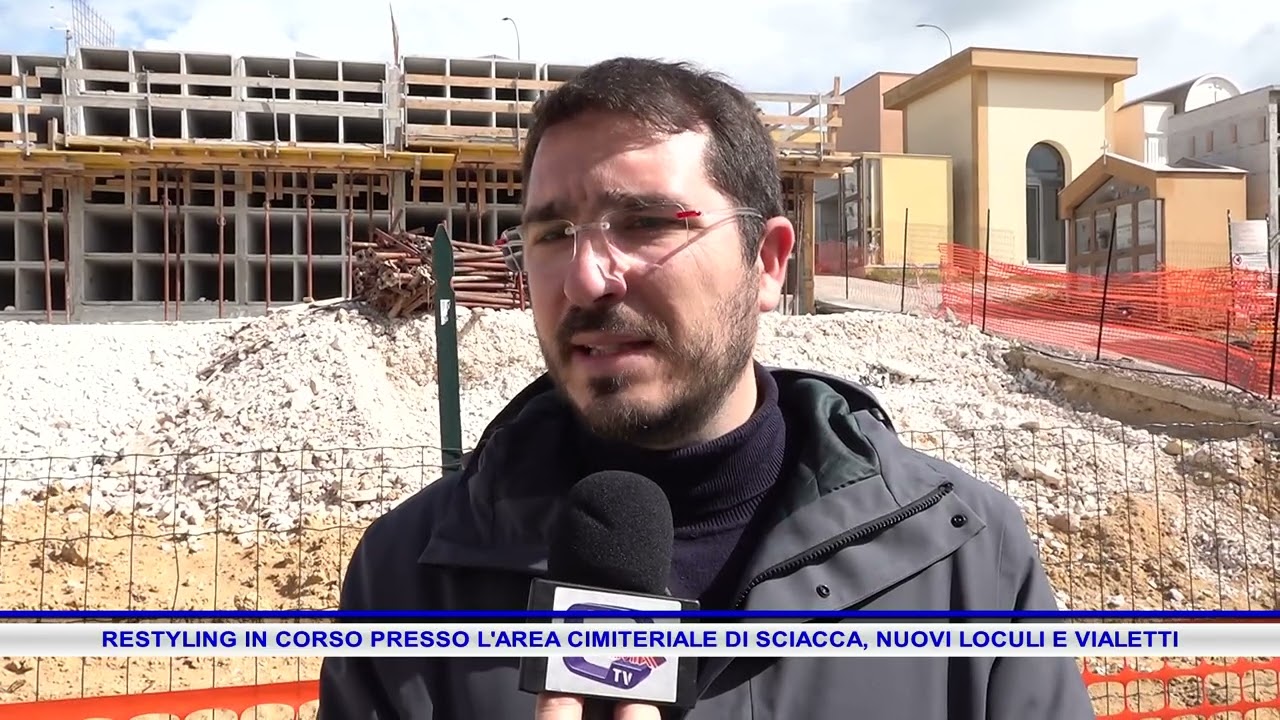 RESTYLING IN CORSO PRESSO L'AREA CIMITERIALE DI SCIACCA, NUOVI LOCULI E VIALETTI