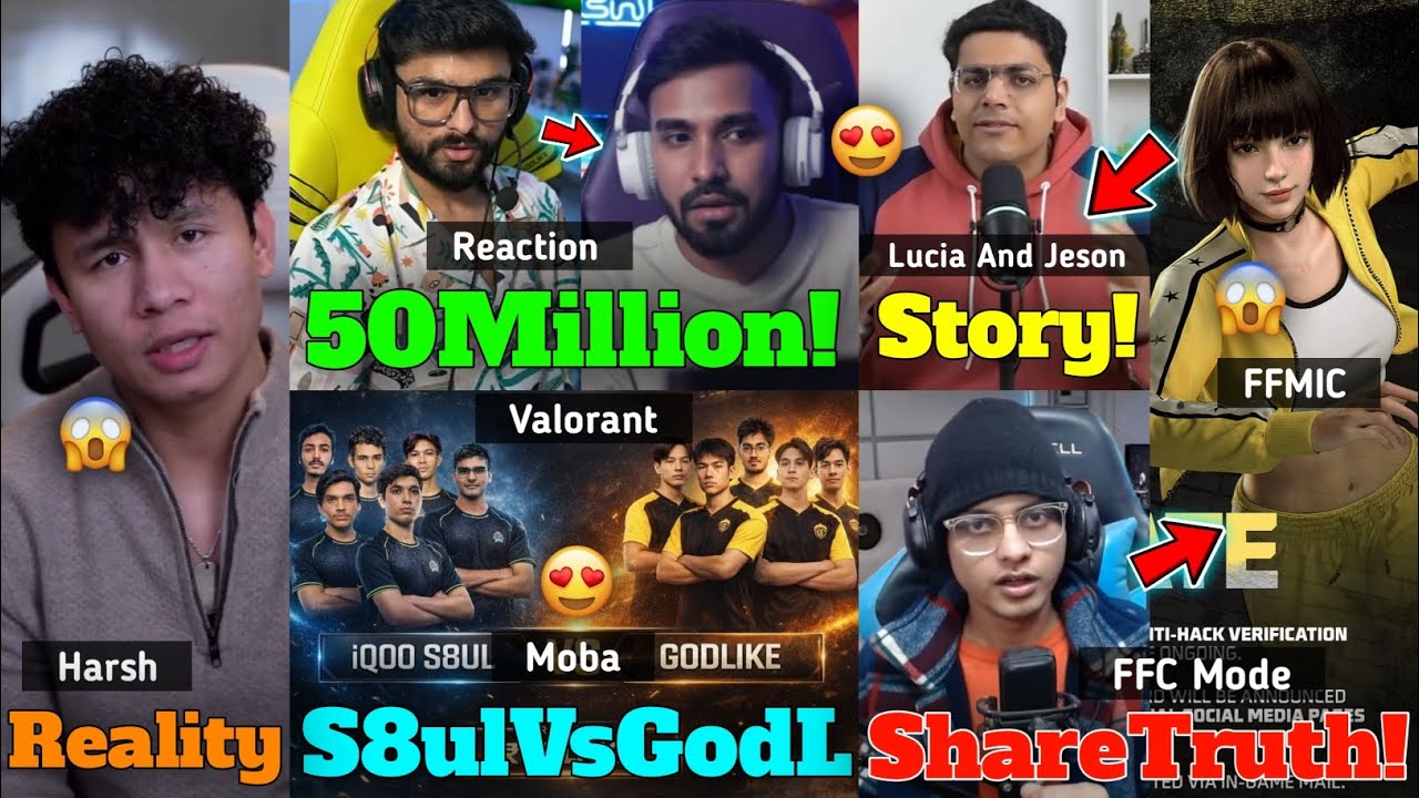 Techno Gamers 50 Million Subscribers,Lolzz, Godl,Reckoning,IND CODM Teams Represent India, Tonde,GTA