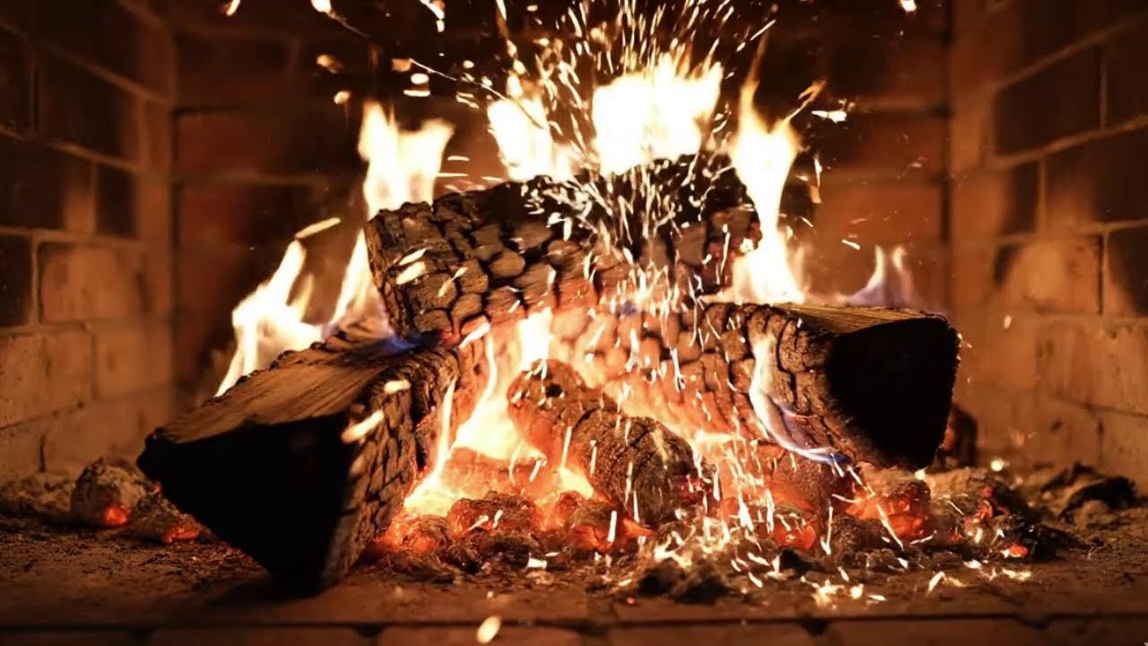 Live Cozy Fireplace Crackling Sounds | ASMR for Stress Relief