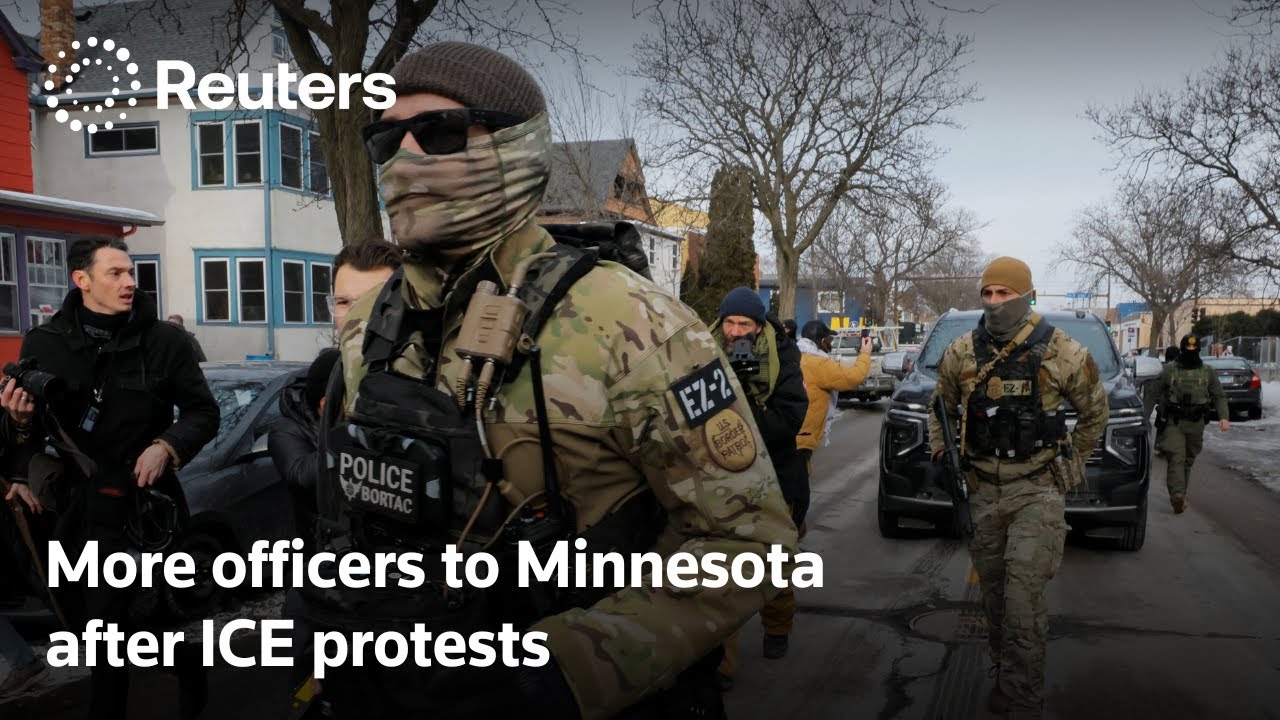 GRAPHIC WARNING: DHS to send more officers to Minnesota after ICE shooting protests | REUTERS