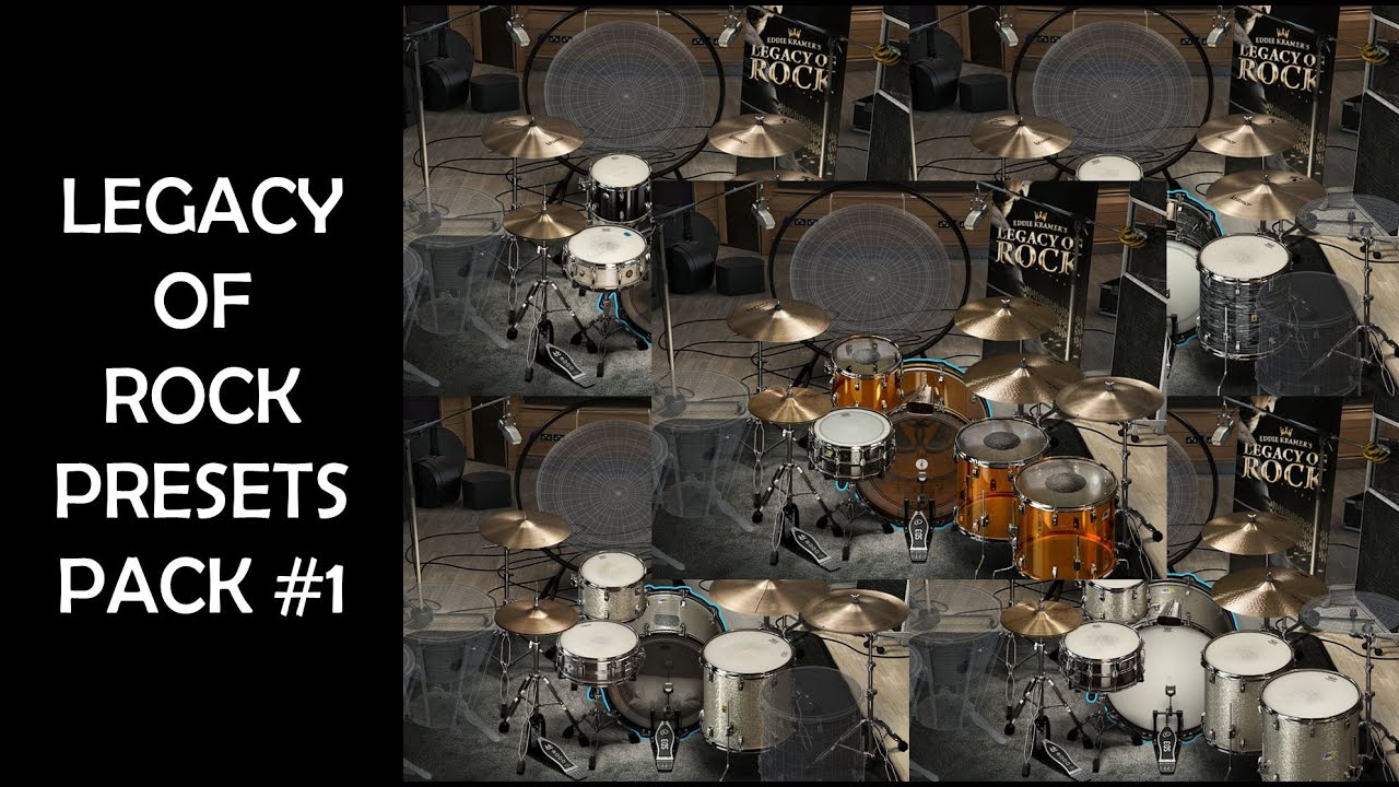 Superior Drummer 3 Legacy of Rock SDX Rock Presets Pack #1 (5 presets)