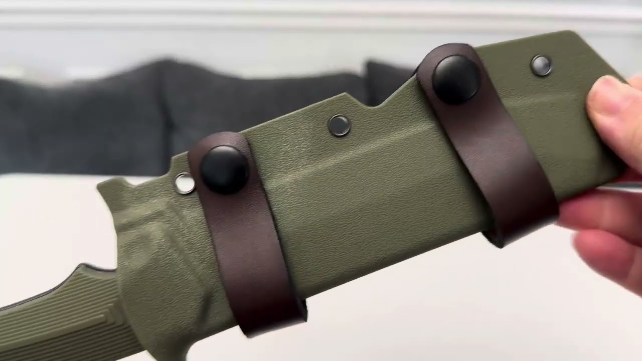 Dragon Creek Tactical Knife Kydex - Outdoor Survival Knife with Sheath D2 Steel Blade. 