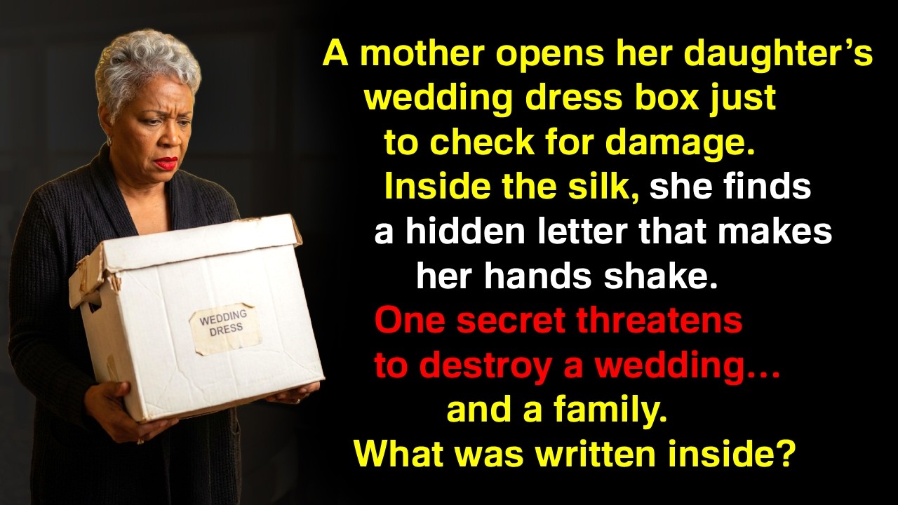 A Wedding Dress Arrived Early, and a Hidden Secret Changed a Mother’s Trust Forever