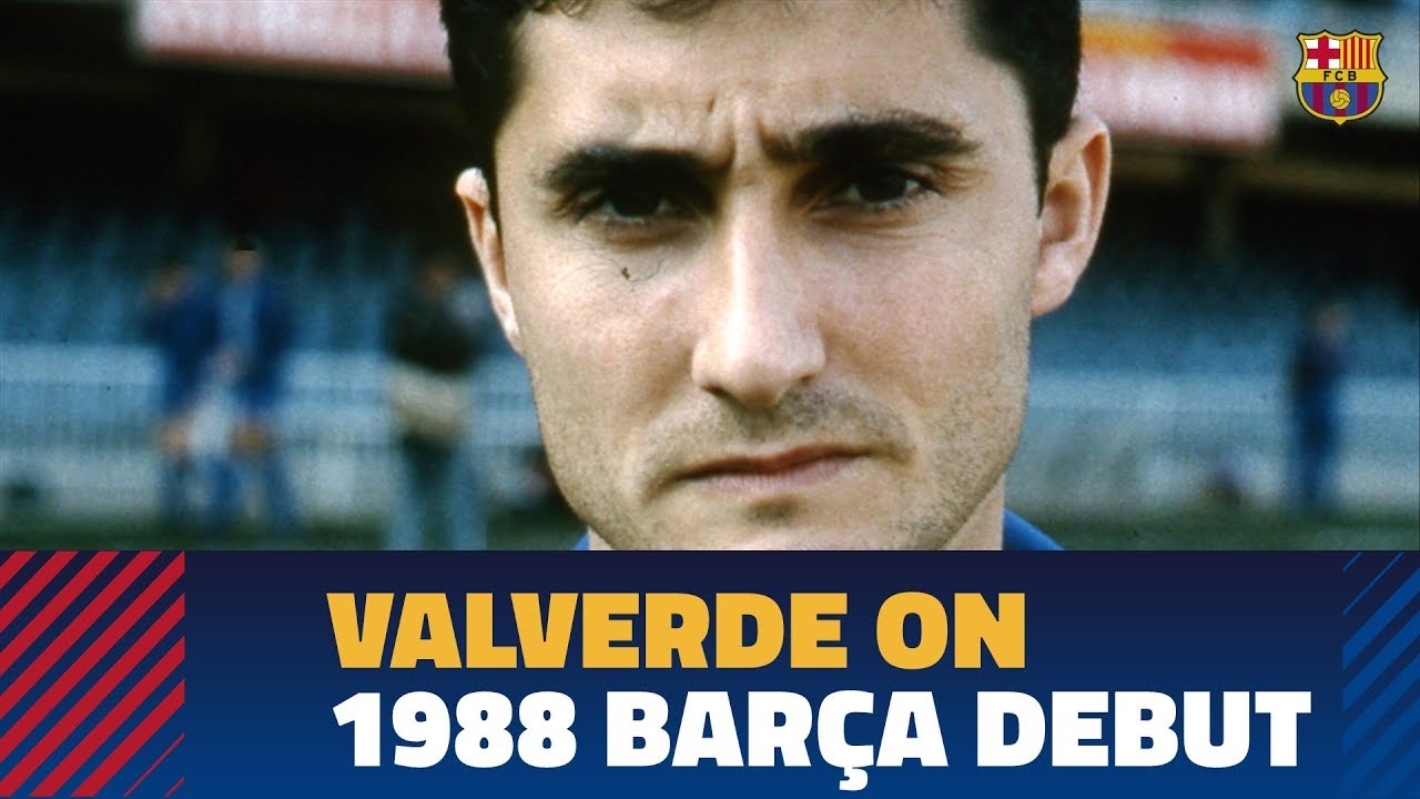 Ernesto Valverde looks back at his debut for Barça as a player