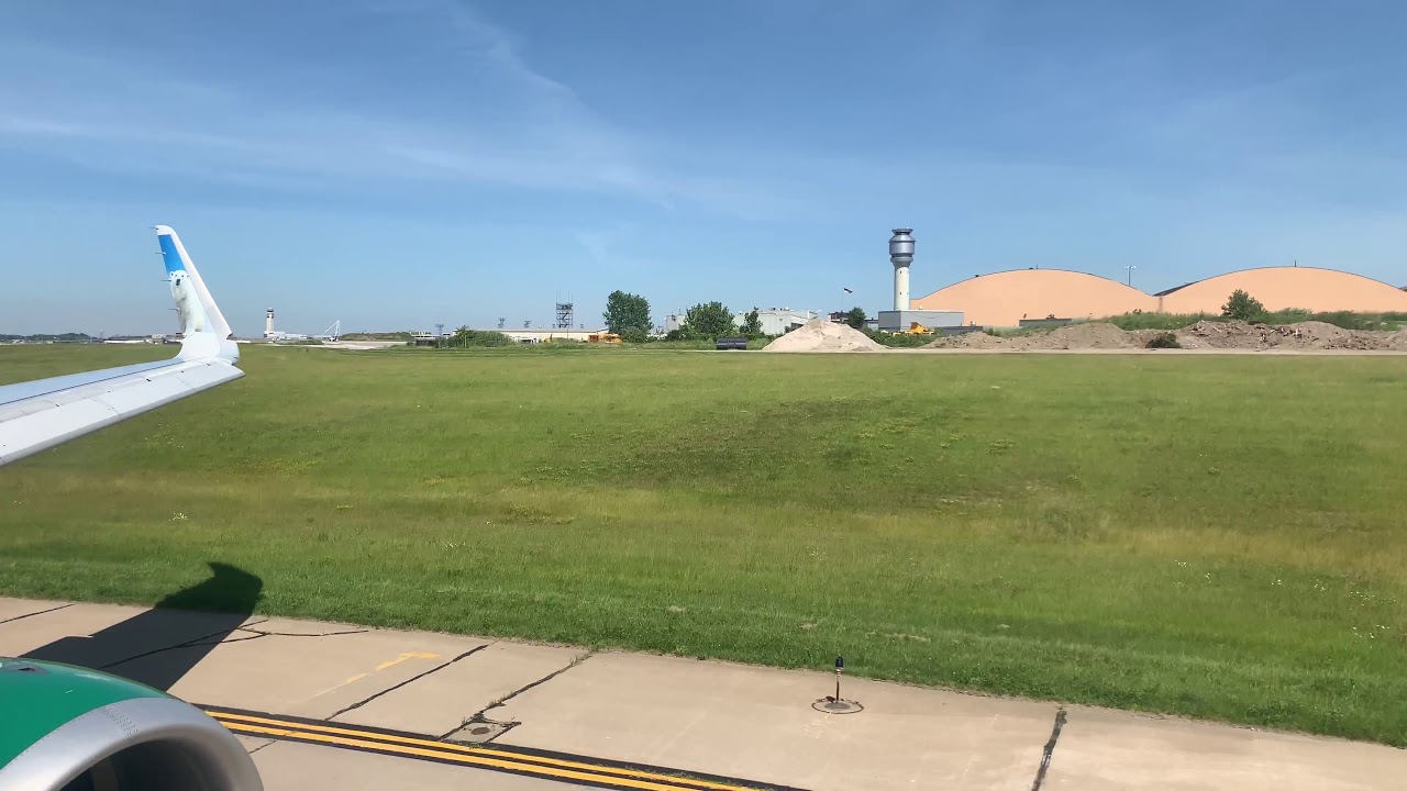 Frontier A321 Flight 2439 Powerful Takeoff From Cleveland Hopkins International Airport (KCLE)