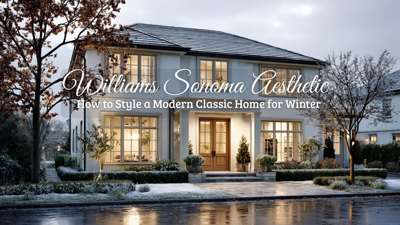 ❄️Как оформить современный классический дом зимой | Эстетика от Williams Sonoma