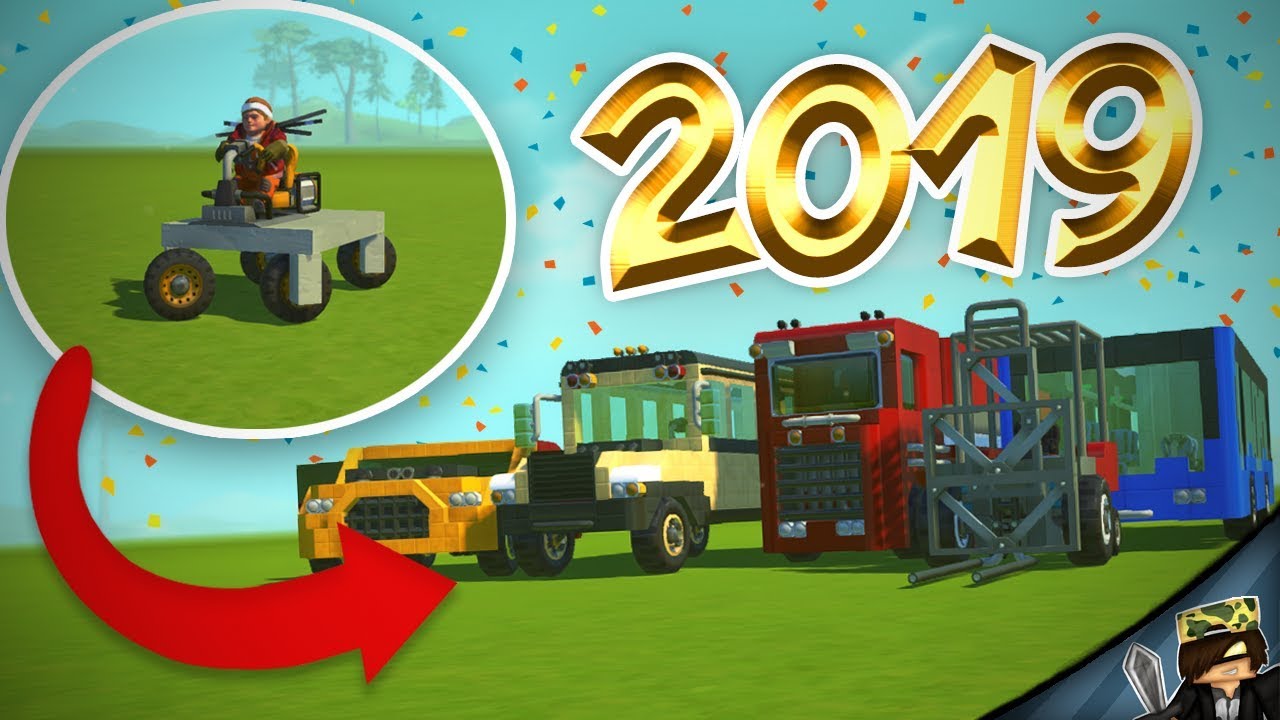 ÉVADZÁRÁS! - AZ ÖSSZES 2019-es ÉPÍTMÉNYEM! - Scrap Mechanic 😲