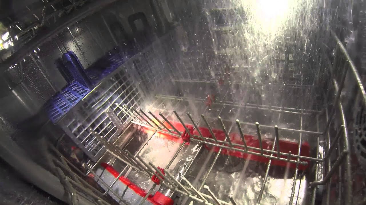 The View From Inside the Samsung WaterWall Dishwasher