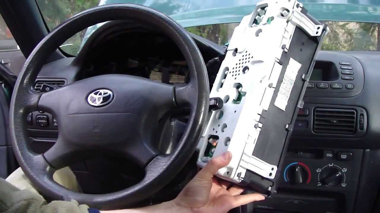 How to change dashboard lights Toyota Corolla. Year model 1996-2002    (21)