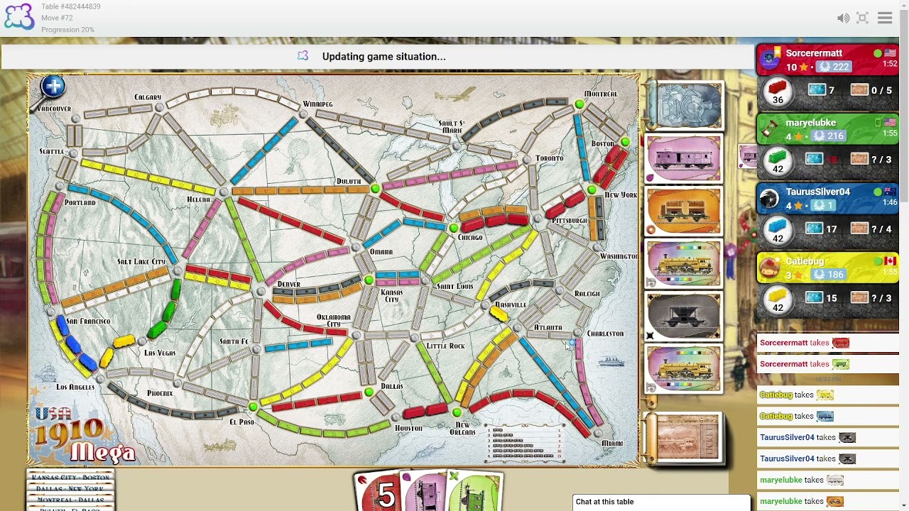 Ticket To Ride: My Opponents Get In Each Other's Way