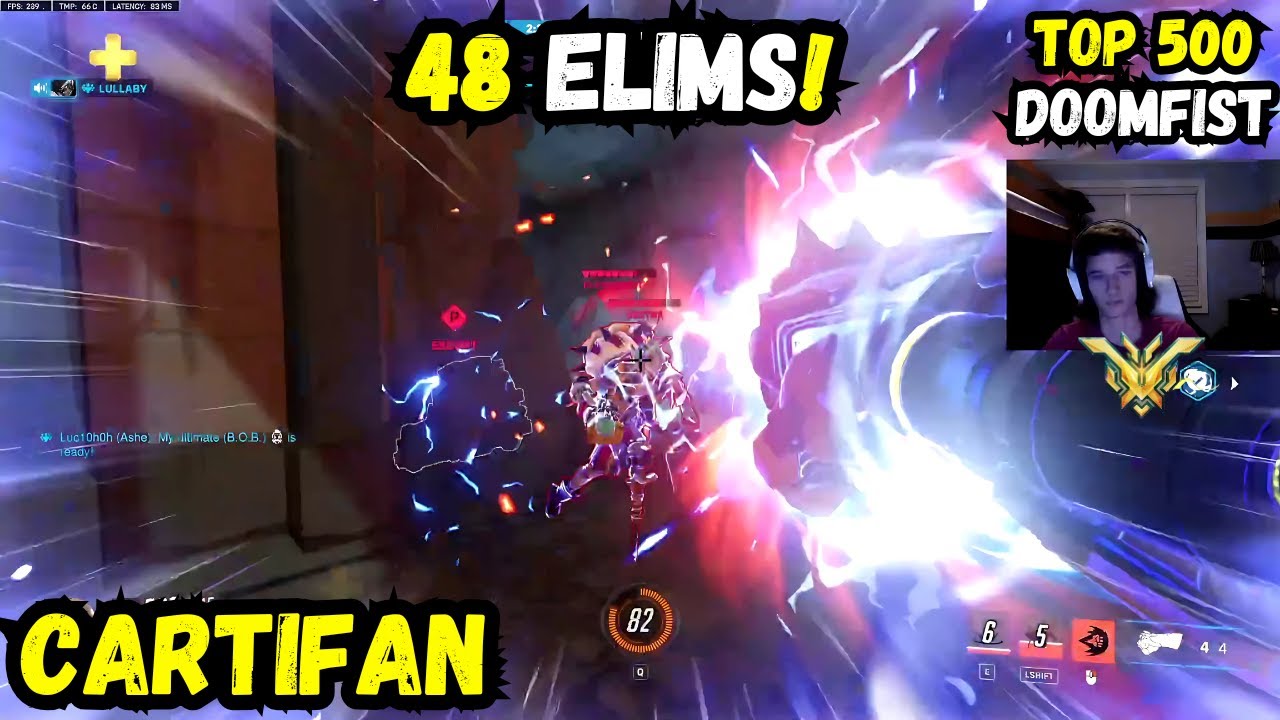 48 ELIMS!🛡️CARTIFAN INSANE DOOMFIST GAMEPLAY🔥 | OVERWATCH 2 SEASON 13 TOP 500
