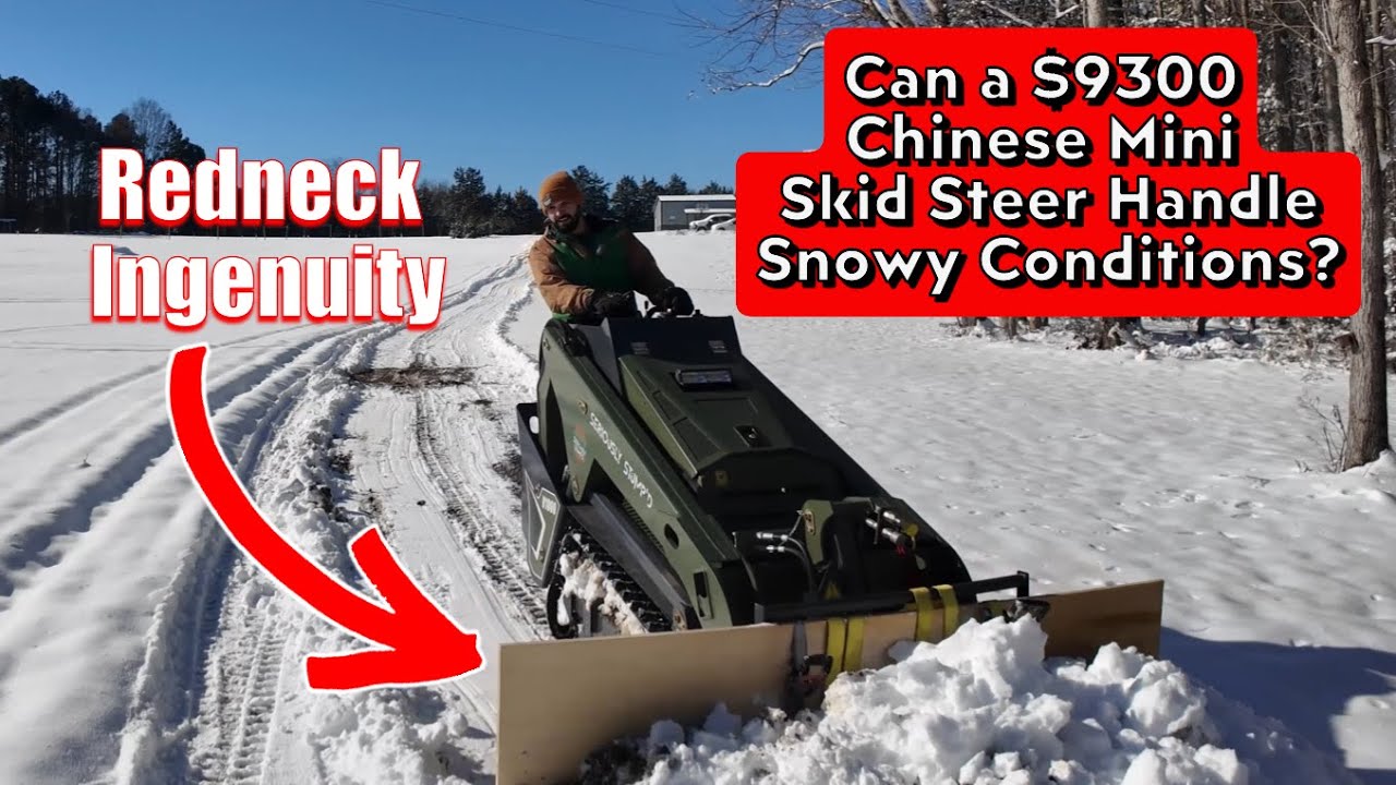 Chinese Mini Skid Steer + Snowmageddon =