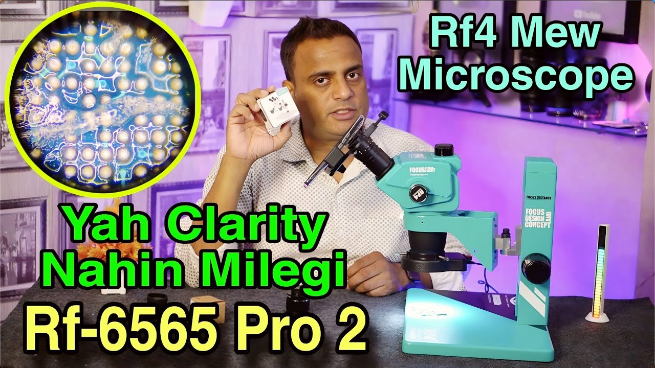 RF4 RF 6565-PRO 2 HD Trinocular Microscope Multi-layer Lens Dust Structure #lohia_telecom